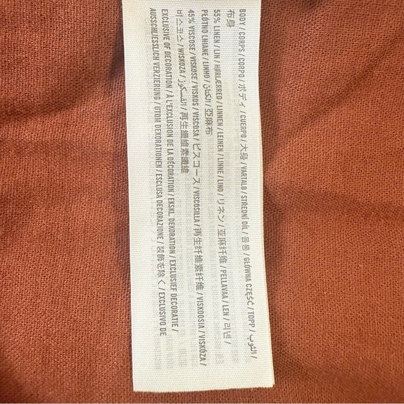 Abercrombie & Fitch Rust Asymmetrical Tiered Maxi Dress Size XL - Picture 13 of 13